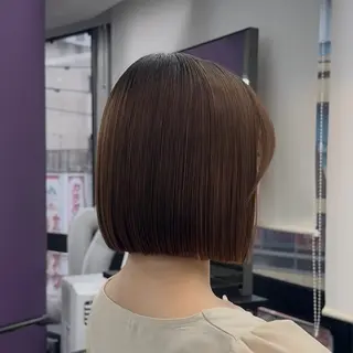 ショート カラー ヘアアレンジ ボブ指名1位/パツッ とボブ/似合わせのヘアスタイル