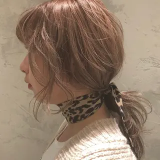 ロング カラー ヘアアレンジ yajima Moemiのヘアスタイル