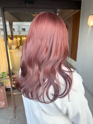 ロング カラー ピンクカラー/ mana🎀のヘアスタイル
