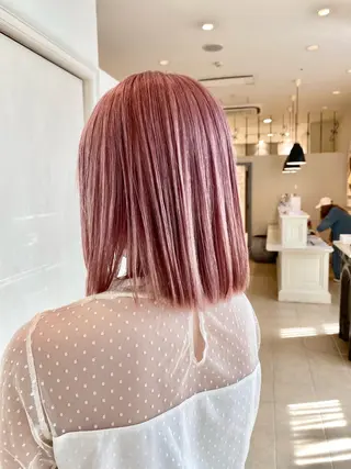 ショート カラー ✨艶髪／透明感カラー ミユ💜のヘアスタイル
