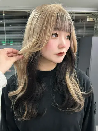 ロング 【ピンク/ラベンダー 】mao🐩💜のヘアスタイル