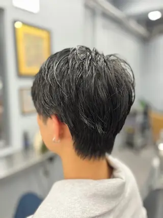 ショート メンズ 池袋メンズパーマ フェード純平のヘアスタイル