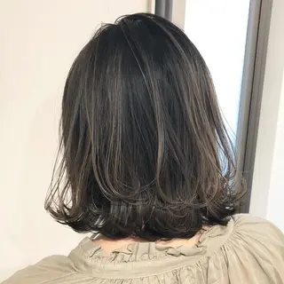 ミディアム ウルフ/デザイン/ 大阪/タカハシユウキのヘアスタイル