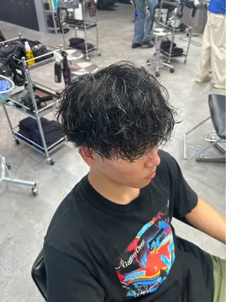 パーマ メンズ センターパート特化 🌹RIO🌹のヘアスタイル