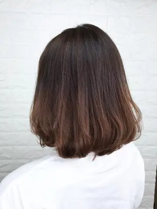 ミディアム カラー 髪質改善縮毛矯正 美容師✂️山崎竜二のヘアスタイル