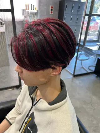 ミディアム カラー メンズ 平畑 直将 《メンズ・パーマ》のヘアスタイル