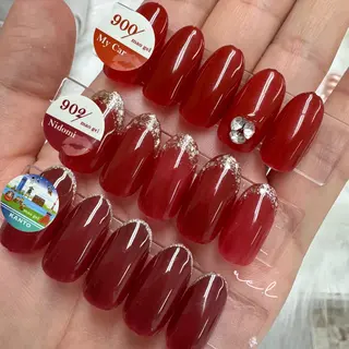 ネイル モチの良さ◉ フィルインネイル♡のネイルデザイン