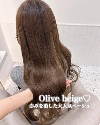 ロング 💎りあん/大須/栄 ブリーチなしWカラーのヘアスタイル