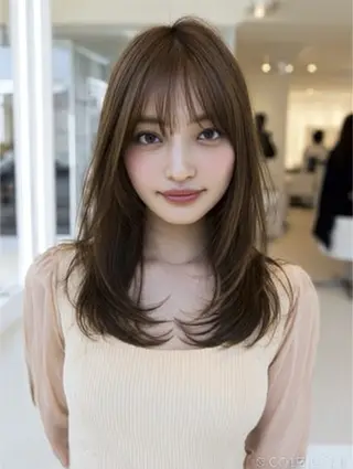 ミディアム カラー ✨毛髪診断で絶対綺麗 ✨美髪艶髪専門✨高浪のヘアスタイル