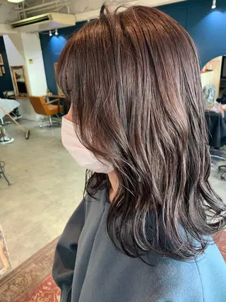 セミロング カラー ヘアアレンジ 山崎 澪 レイヤーカット/大宮のヘアスタイル