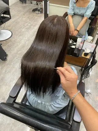 ロング カラー RIKU 髪質改善/縮毛矯正のヘアスタイル