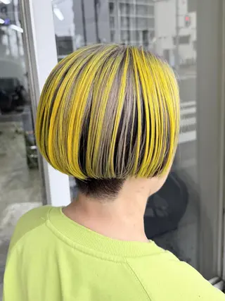 ショート ニューモナ 来来亭堺白鷺店前のヘアスタイル
