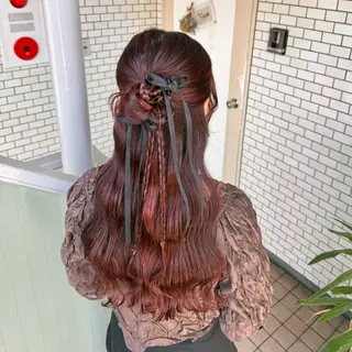 ロング ヘアアレンジ 褒められヘアメイク /‎ボブ女子🐶みおのヘアスタイル