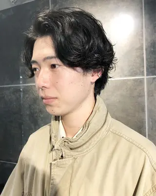 パーマ ヘアアレンジ メンズ メンズ特化✂️栗原 侑也のヘアスタイル