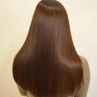 ロング 縮毛矯正×髪質改善× 艶髪カラー 吉原和磨のヘアスタイル