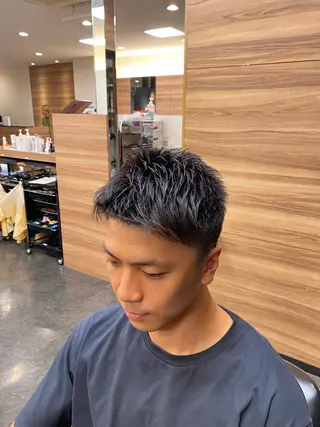 ショート メンズ メンズパーマモデル 大募集中のヘアスタイル