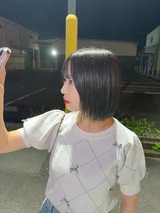 カラー ルプラボウ 石田渚夏のヘアスタイル