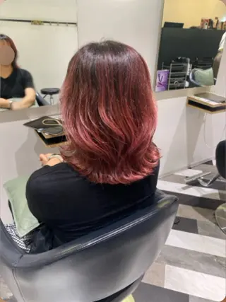ミディアム 🫧透明感カラーレイ ヤースタイル松浦元海のヘアスタイル