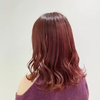 セミロング カラー ヘアアレンジ 縮毛矯正/髪質改善/ ブリーチ毛/木元渓太のヘアスタイル