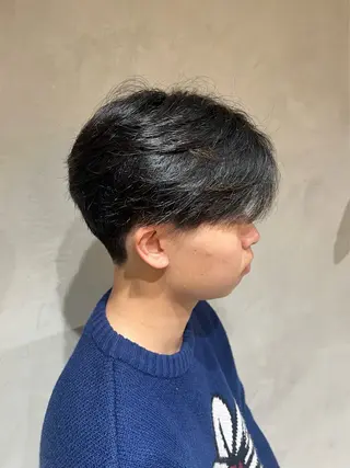 メンズ 横浜/メンズカット 曲がる縮毛矯正のヘアスタイル