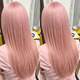 ロング カラー なんば、心斎橋🍓 ハイトーンnicoのヘアスタイル