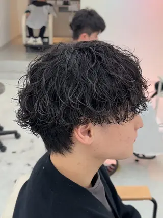 パーマ メンズ 新潟No.1サロン 秋山深(メンズ限定)のヘアスタイル