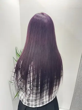 セミロング カラー ヘアアレンジ 🫧モテる💗ダメー ジレスハイトーン🫧のヘアスタイル