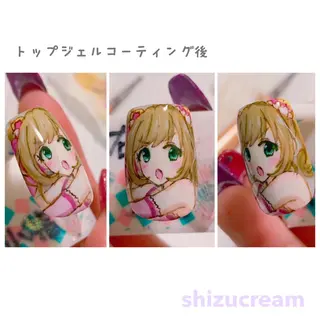 ネイル shizucream 痛デコネイル専門のネイルデザイン
