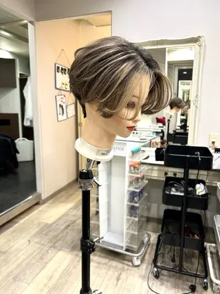 メンズ りん🧸透明感カラ ー/ヘアアレンジのヘアスタイル