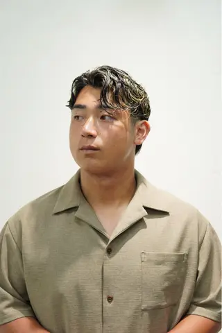 ショート パーマ メンズ メンズパーマ特化 カバヤマ　リョウのヘアスタイル