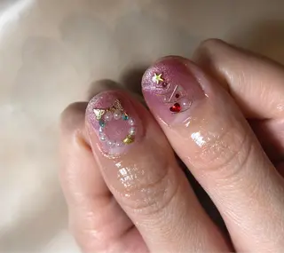 ネイル パラあり！フィルイン 美フォルムのネイルデザイン