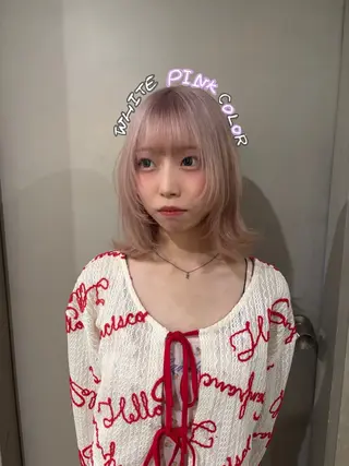 ミディアム カラー ブリーチ/ハイトーン 👾そな👾のヘアスタイル