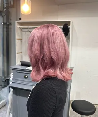 ミディアム カラー 木藤 優杏のヘアスタイル