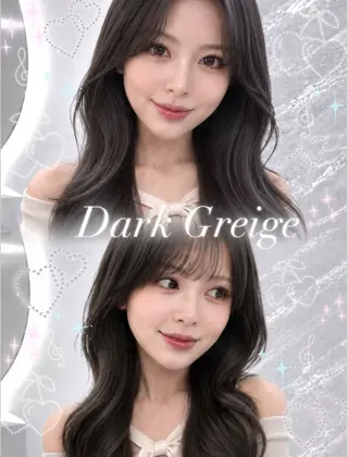 セミロング カラー ヘアアレンジ 🖤kana韓国ヘア 艶髪カラー特化🖤のヘアスタイル