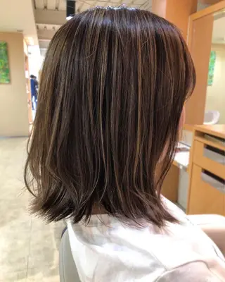 ミディアム カラー ニュアンスカラー🫧 加納のヘアスタイル