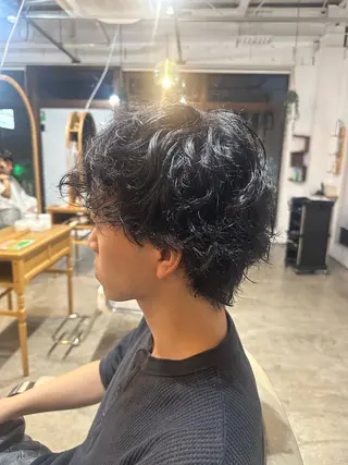 パーマ メンズ 🍊暖色/ボブ chihiro🌼ོのヘアスタイル