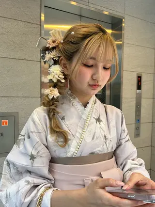 ヘアアレンジ 🎀ヘアセット透明感 /REINA🎀のヘアスタイル