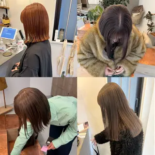 カラー あやの/ブリーチ カラー/カットのヘアスタイル