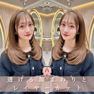 セミロング 縮毛矯正✨🫧 レイヤー川村利幸のヘアスタイル
