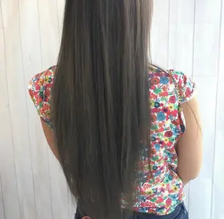ロング カラー ブリーチなしWカラー ／レイヤー🎀マリノのヘアスタイル