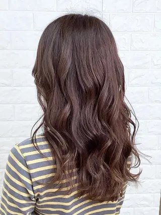 セミロング カラー 髪質改善縮毛矯正 美容師✂️山崎竜二のヘアスタイル