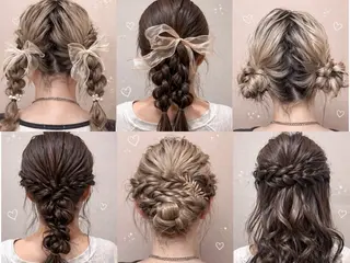 ロング ヘアアレンジ 松田 千佳のマツエク・マツパデザイン