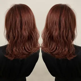 ミディアム カラー ブリーチ特化 梅田本多翔のヘアスタイル