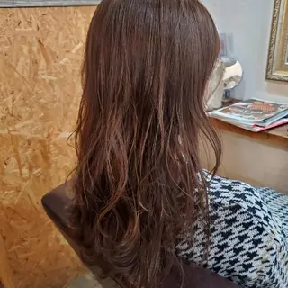 ロング カラー 韓国風レイヤーカット 上手く丁寧早い/マツのヘアスタイル