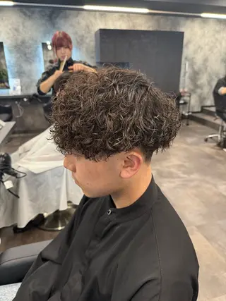 ショート カラー パーマ ヘアアレンジ メンズ キッズ 🔷横浜1のパーマ 職人🔷将太郎のヘアスタイル
