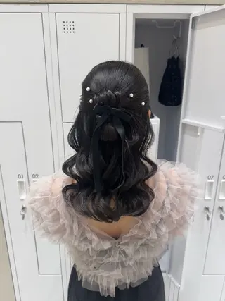 セミロング ヘアアレンジ 銀座/ヘアセット/ 島村美帆のヘアスタイル