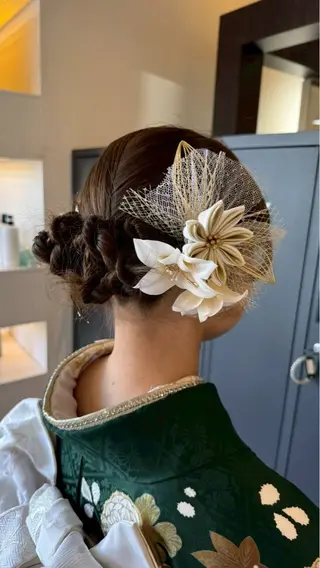 ヘアアレンジ 淵野辺カラーモデル 募集🌼畔上のヘアスタイル