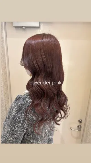 ロング カラー ブリーチなしカラー/ 暖色カラー/艶カラーのヘアスタイル
