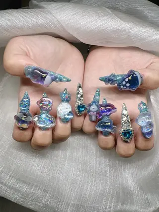 ネイル Lee Nails チップ長さだし専門店のネイルデザイン