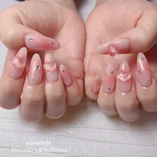 ミディアム ネイル 🐾enen style 🐾のネイルデザイン